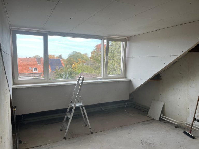 Afwerking binnenzijde dakkapel