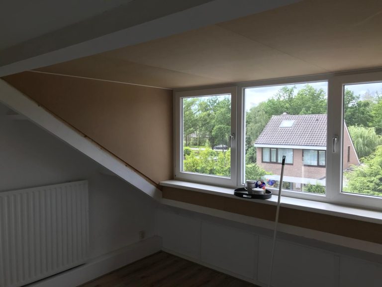 Afwerking binnenzijde dakkapel